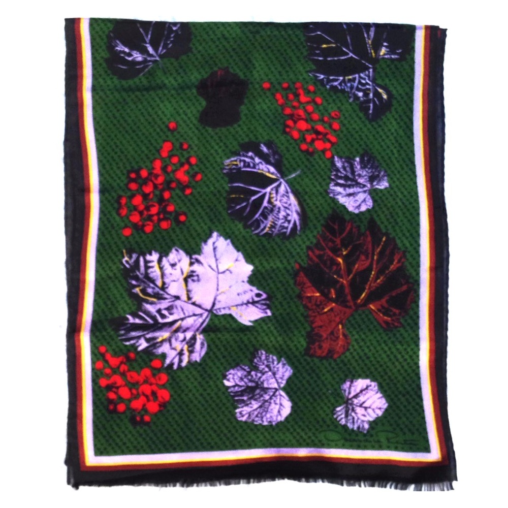 Oscar de la renta silk scarf